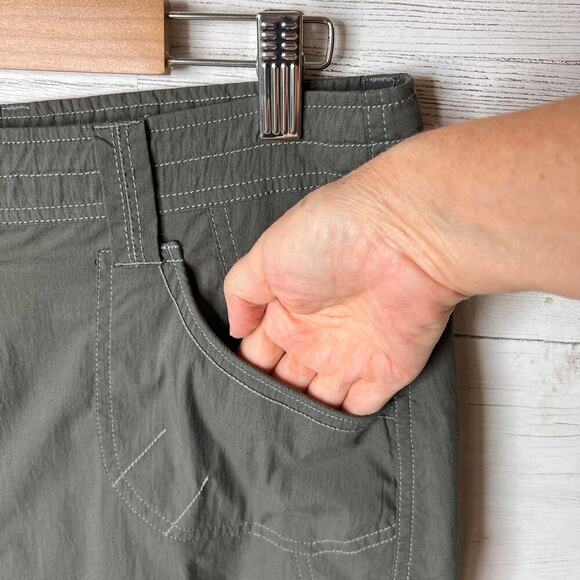 Kuhl Skirt Womens Size 10 Olive Green Khaki Carbon Kontra Outdoor Hiking - Picture 11 of 16